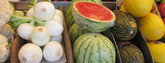 Imagen de frutas y verduras.