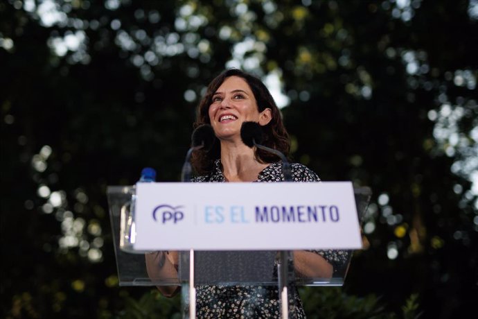 La presidenta de la Comunidad de Madrid y del PP de Madrid, Isabel Díaz Ayuso