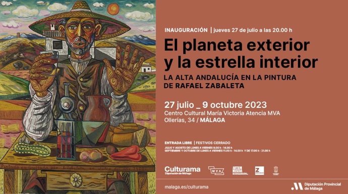 Cartel de la exposición sobre la obra de Rafael Zabaleta