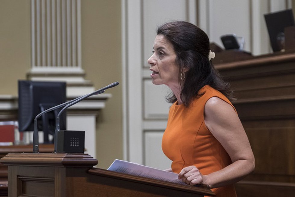 Socorro Beato, diputada del Grupo Nacionalista Canario y presidenta de la Comisión de Gobernación, Desarrollo Autonómico y Justicia