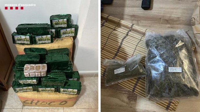 Material confiscat durant l'operació