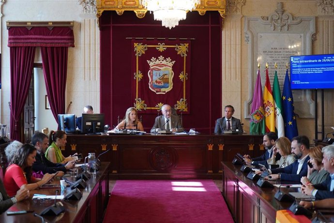 Imagen de archivo de un Pleno del Ayuntamiento de Málaga
