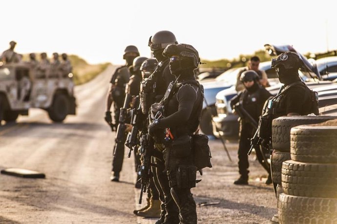 Agentes mexicanos en Coahuila de Zaragoza