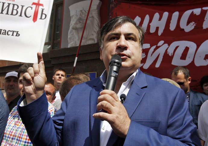 Archivo - El expresidente de Georgia Mijail Saakashvili