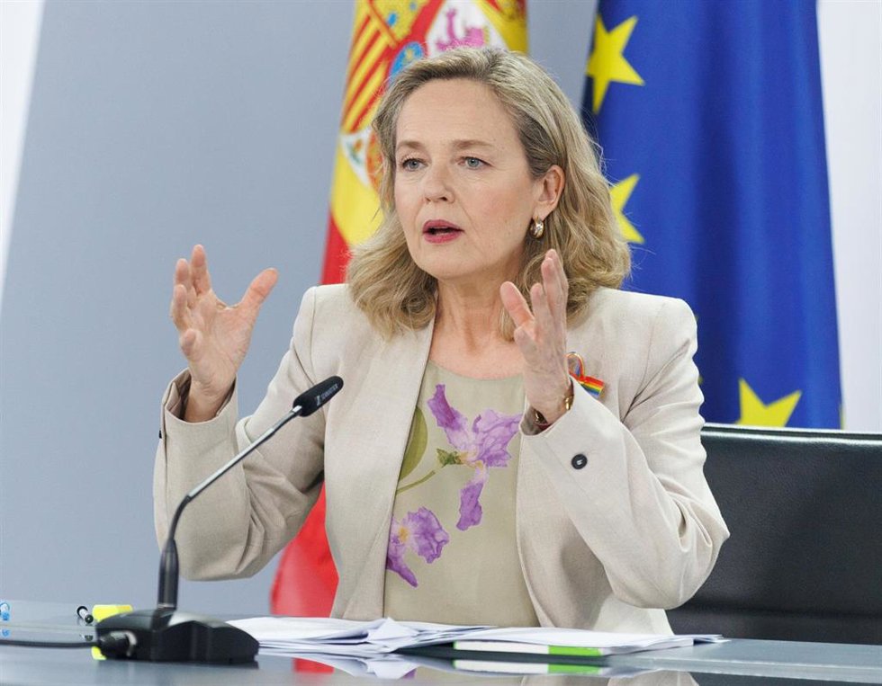 La vicepresidenta primera y ministra de Asuntos Económicos y Transformación Digital, Nadia Calviño. 