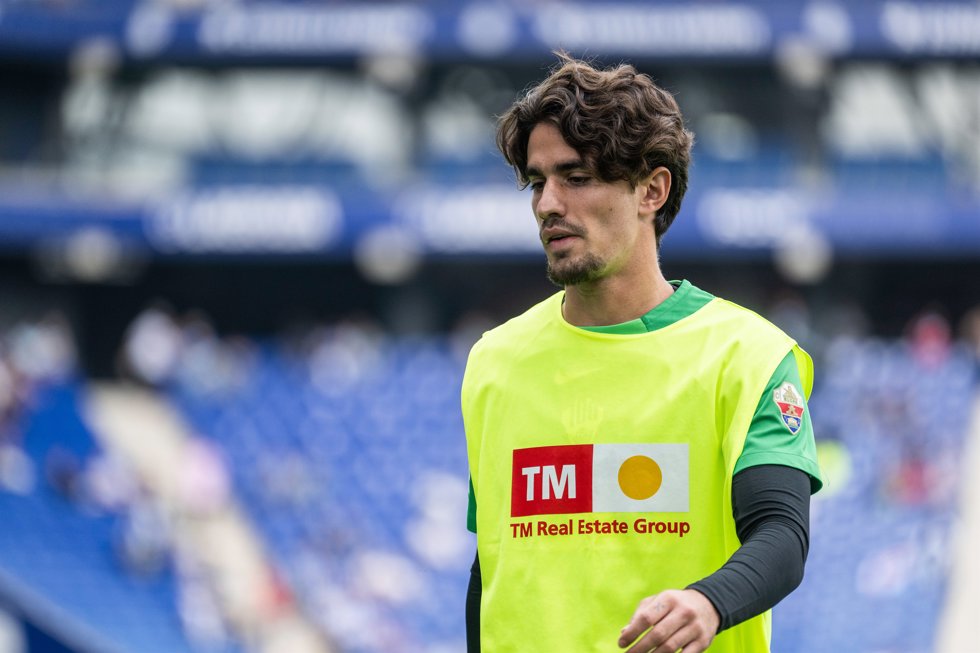 El jugador lex Collado en su etapa en el Elche CF