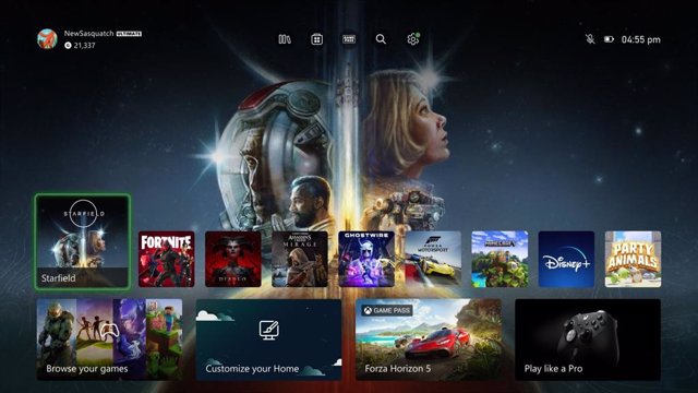 Nueva interfaz de inicio de las consolas Xbox