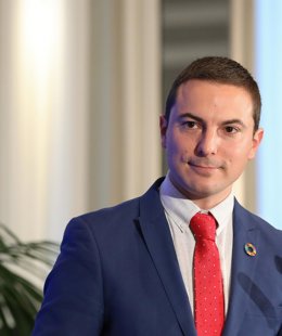 Archivo - El secretario general del PSOE de Madrid, Juan Lobato, protagoniza un Desayuno Informativo de Fórum Europa, en el Hotel Mandarin Oriental Ritz, a 24 de enero de 2022, en Madrid, (España).