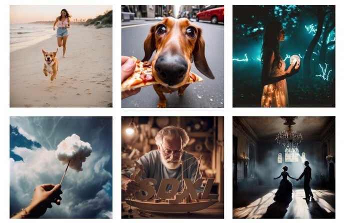 Ejemplos de imágenes generadas por Stable Diffusion XL 1.0