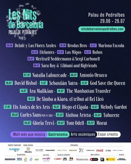 Cartell del festival Les Nits de Barcelona