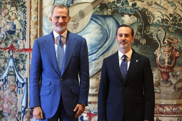 El Rey Felipe VI recibe en audiencia al presidente del Parlament, Gabriel Le Senne