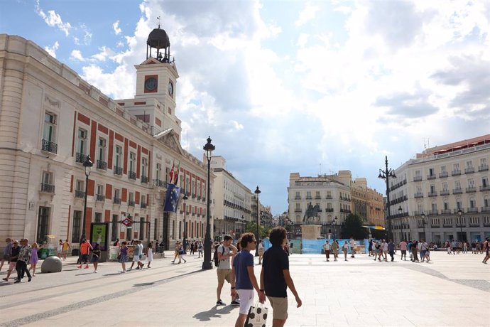 Fachada de la Real Casa de Correos en la Puerta del Sol