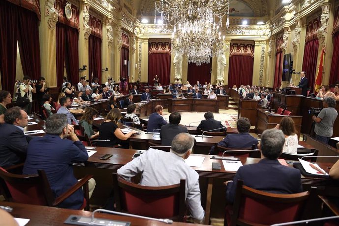 Imagen del Parlament balear durante la sesión de apertura de la XI legislatura del Parlament balear, el pasado 11 de julio 