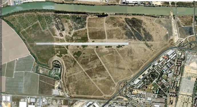 Archivo - Vista aérea de la dehesa de Tablada.