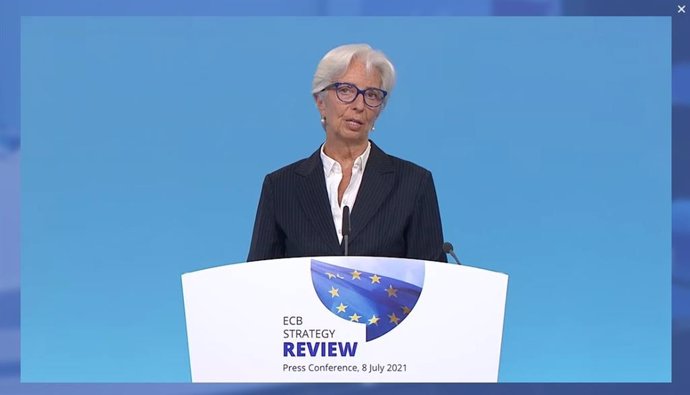 Archivo - Christine Lagarde, presidenta del BCE