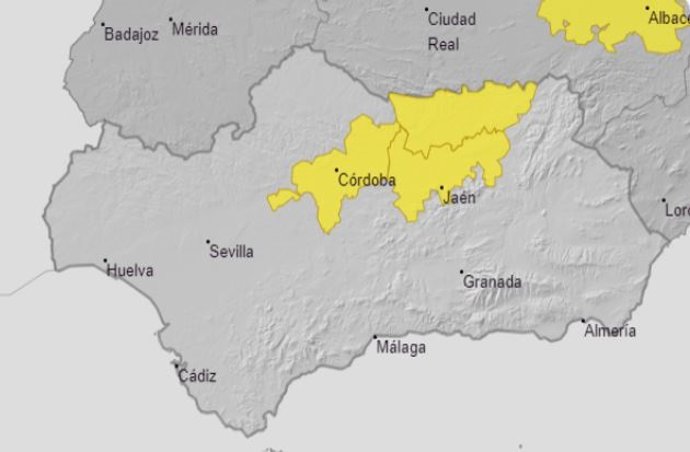 Avisos por calor activos el 28 de julio de 2023 en Andalucía
