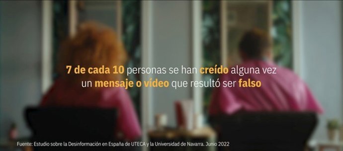 Imagen del video de UTECA, AERC Y AMI contra la  desinformación.