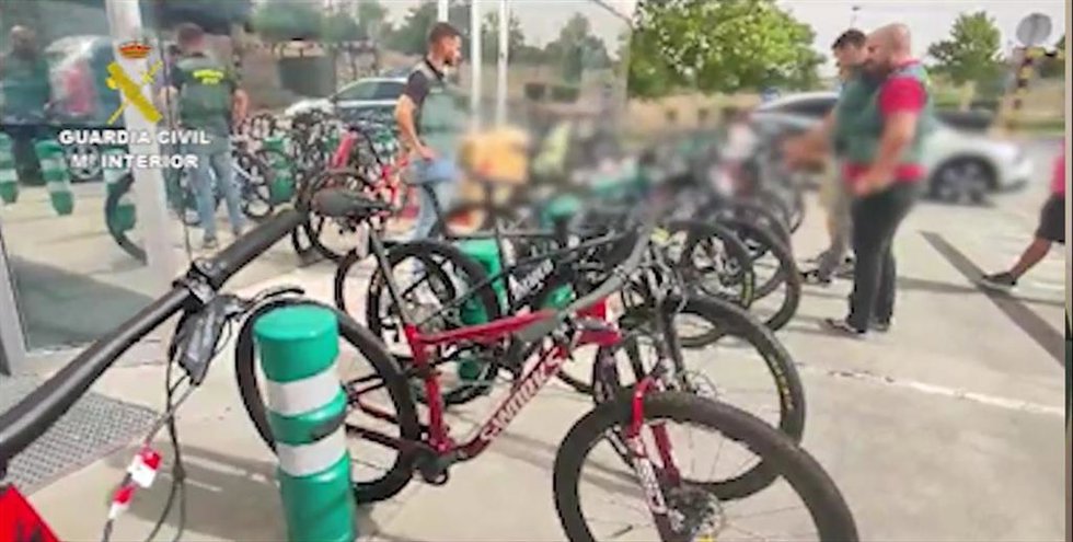 Bicicletas incautadas.