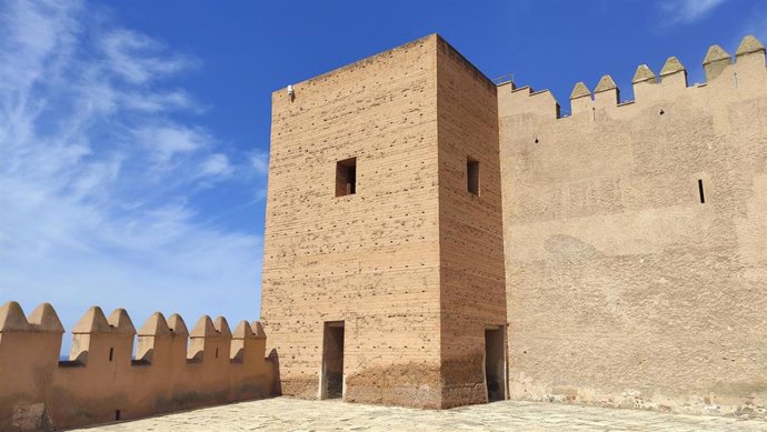 Archivo - Torre sur de la Alcazaba de Almería.