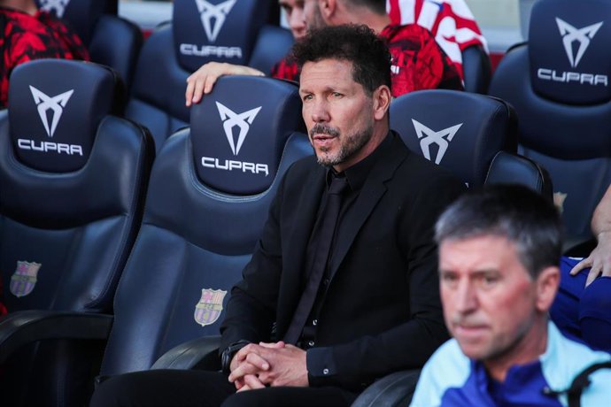 Archivo - Diego Pablo Simeone, entrenador del Atlético de Madrid.