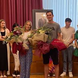 Lucía Yubero y Félix Ángel Jalón recién elegidos vendimiadores de San Mateo 2023.