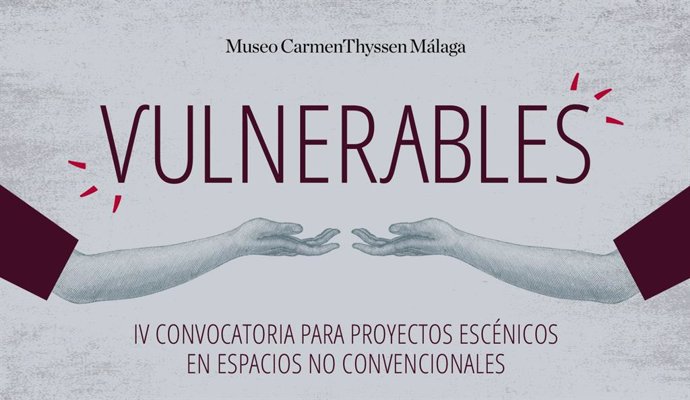 Cartel de la convocatoria 'Vulnerable' del Museo Thyssen Málaga.