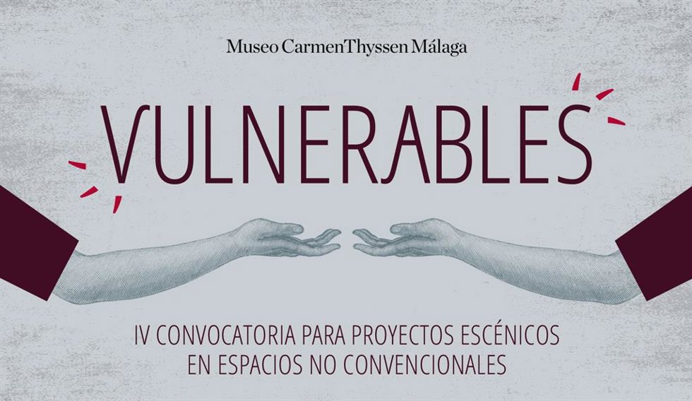 Cartel de la convocatoria 'Vulnerable' del Museo Thyssen Málaga.