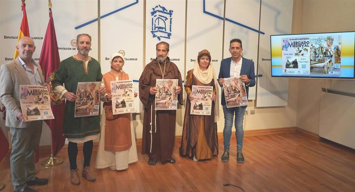 Un momento de la presentación de los actos programados para este fin de semana en Campaspero.