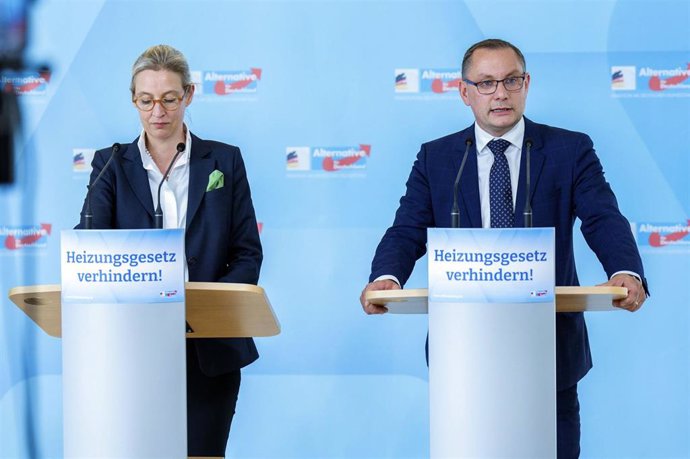 Alice Weidel y Tino Chrupalla, líderes de AfD 