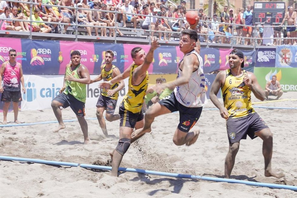 Torneo de Balonmano Playa celebrado en Almería en 2022.