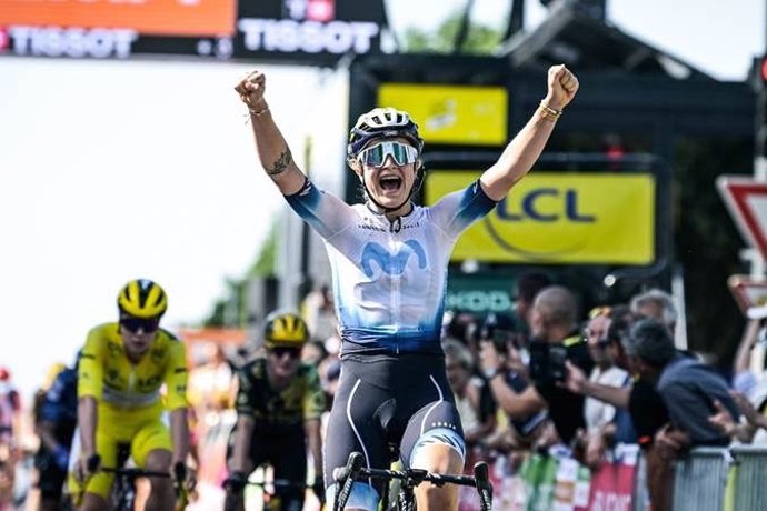 Jorgensen consigue la segunda victoria del Movistar en el Tour de Francia femenino