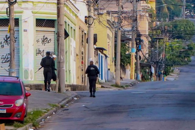 Archivo - Policía de Brasil en las calles de Río de Janeiro