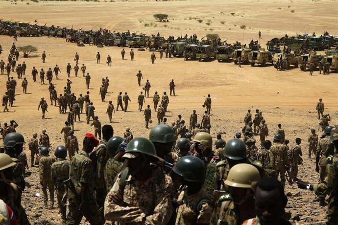 Archivo - Soldados sudaneses, imagen de archivo.