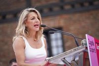 Yolanda Díaz se reafirma en que habrá gobierno progresista y dice que "el liderazgo de Feijóo se apaga"