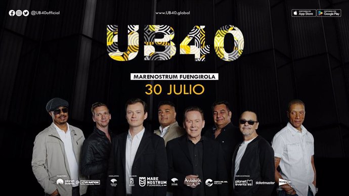 UB40 llega este domingo a Marenostrum Fuengirola.