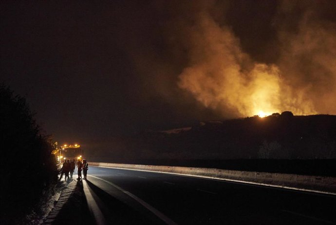Imagen de archivo de incendios en Grecia 