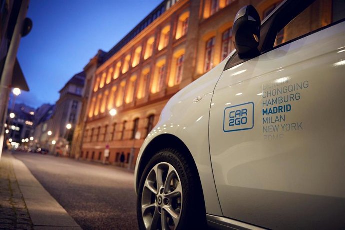 Archivo - Coche de Car2go en Madrid
