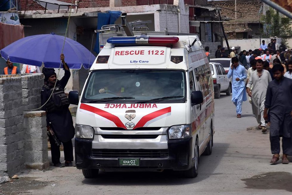 Ambulancia en Pakistán