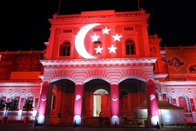 Archivo - Bandera de Singapur