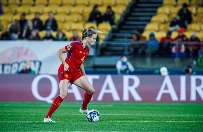 La jugadora de la selección española femenina de fútbol Irene Paredes en el partido entre España y Japón en el Mundial de Australia y Nueva Zelanda 2023