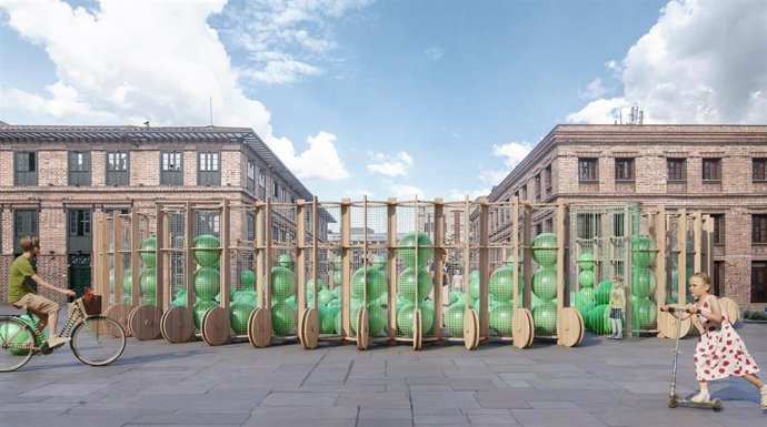 Concéntrico viaja hasta Medellín con el proyecto 'PUL', la piscina urbana que "transformó" Logroño en abril