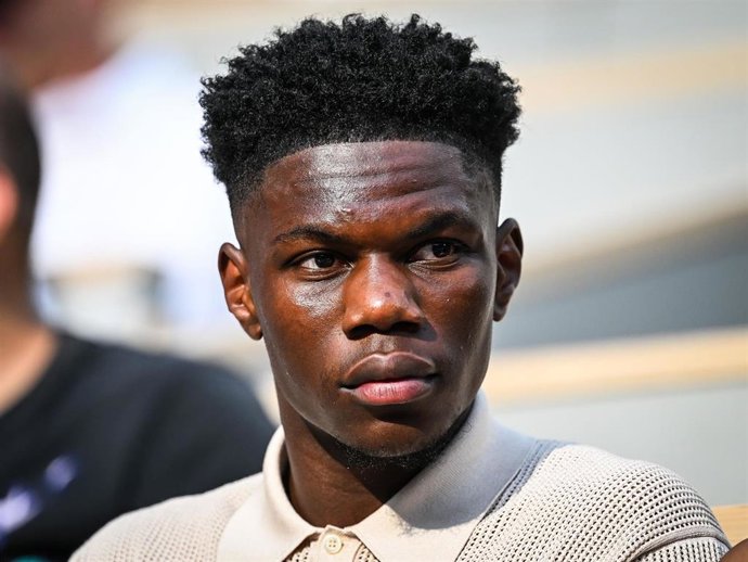 Archivo - El centrocampista francés del Real Madrid Aurélien Tchouameni