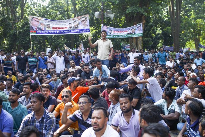 July 31, 2023, Dhaka, Dhaka, Bangladesh: Bangladesh Nationalist party (BNP) activists take part in a rally in Dhaka on July 31, 2023,to demand the resignation of Prime Minister Sheikh Hasina and a general election under a neutral caretaker government.