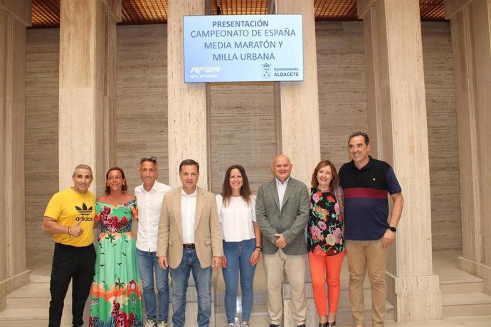 Presentación del Campeonato de España de Media Maratón, Milla Urbana y 5K que se celebrará en Albacete