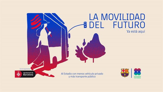 El FC Barcelona y el Ayuntamiento de Barcelona lanzan una campaña a favor de la movilidad sostenible