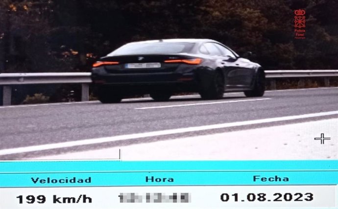 Imagen del vehículo interceptado en Zuasti