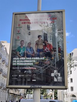 Cartel de la JMJ en Lisboa