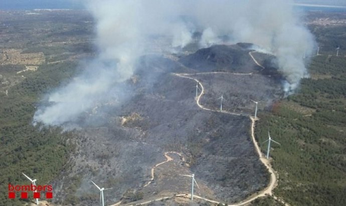 Archivo - Incendio en el Perelló (Tarragona)