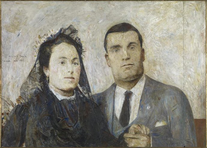 El cuadro 'Antonio y Carmen', padres de Antonio López.