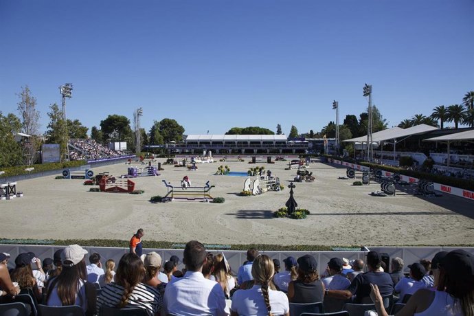 Imagen de una prueba del CSIO Barcelona